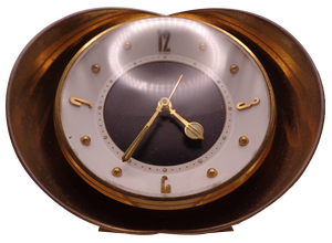 Brass 7 Rubis Alarm Clock from Kienzle International, Germany, 1950s