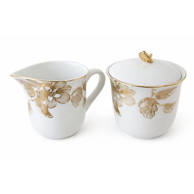 2000 - 2009 13-Pc Avon Expressions Gold Elegance Bone China Tableware Gold Trimmed Y2k For Sale - Image 5 of 5