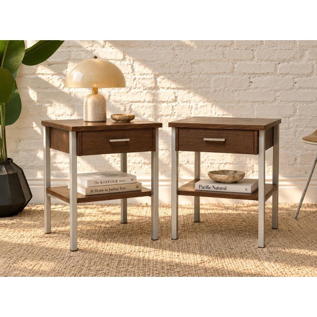 Mid-Century Modern Pair of Vintage Vista of California Nightstands For Sale - Image 3 of 9