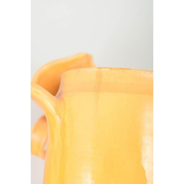1930s Large Yellow-Orange Glazed Ceramic Pitchers from Kähler, Denmark, 1930s, Set of 2 For Sale - Image 5 of 7