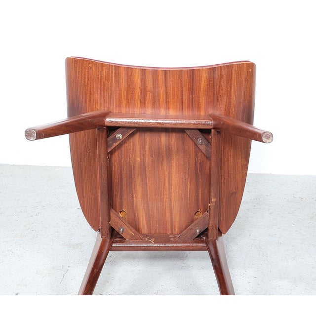 Vintage Teak Wooden Ladder Chairs, 1960s, Set of 4 For Sale - Image 12 of 14