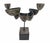 Copper 60s Artisan Made Mid Century Brutalist 8 Abstract Petals / 5 Candle Holder Danish Modern Candelabra For Sale - Image 8 of 11