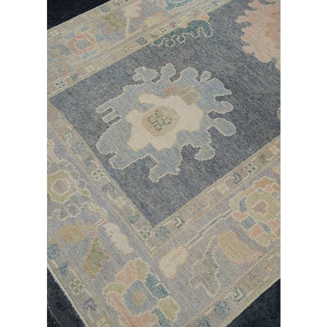 Textile Turkish Oushak Rug 3'10" x 11'5" For Sale - Image 7 of 10