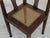 Art Nouveau Corner Oak Armchair with Raffia, 1920s For Sale - Image 3 of 15