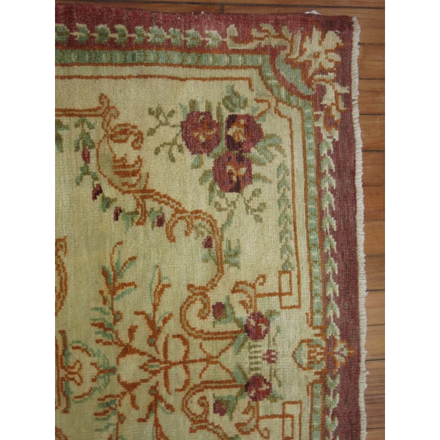 Mediterranean Turkish Ghiordes Rug For Sale - Image 3 of 6