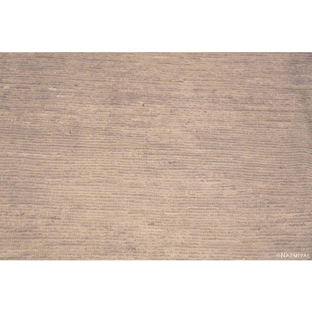 Contemporary Nazmiyal Collection Gentle Tone Minimalist Modern Trendy Rug For Sale - Image 3 of 6