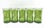 Anchor Hocking Vintage Green Fern Botanical Highball Glasses – Mid-Century Modern / Tropical - Set of 5 For Sale - Image 4 of 13