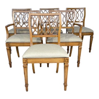 Vintage Dining Chairs Set of 6 For Sale