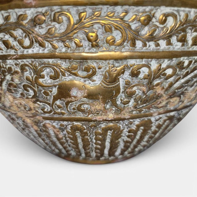 Large Indian Brass Jardinière with Elephant Handles, 1880 For Sale - Image 15 of 18