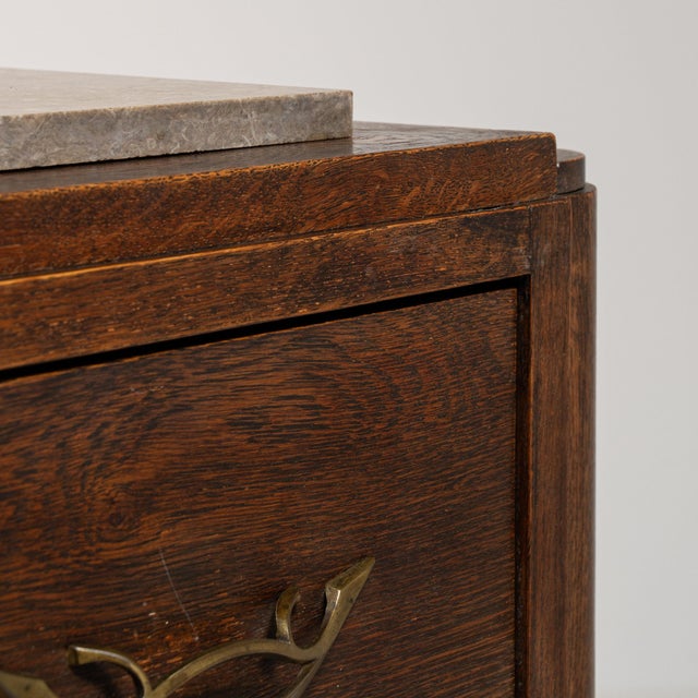 This piece presents as a side cabinet, distinguished by dark walnut, single door. Dating to 1930s and originating from...