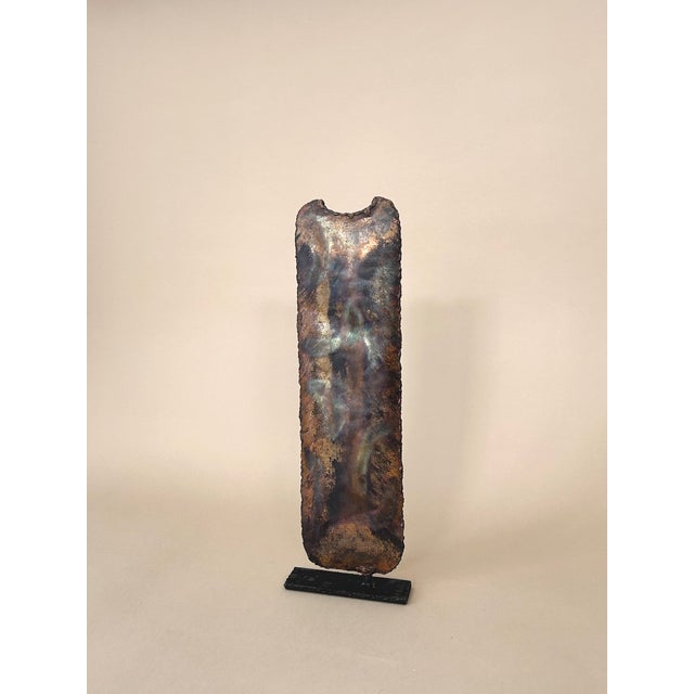 Brutalist copper sculpture attributed to Marcelo Fantoni.