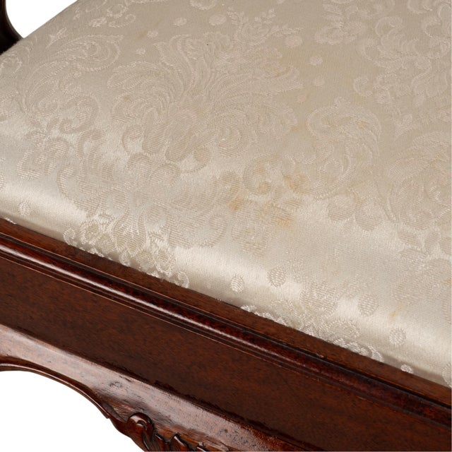Pair Antique Chippendale Revival Carved Mahogany Ball & Claw Arm Chairs For Sale - Image 11 of 18