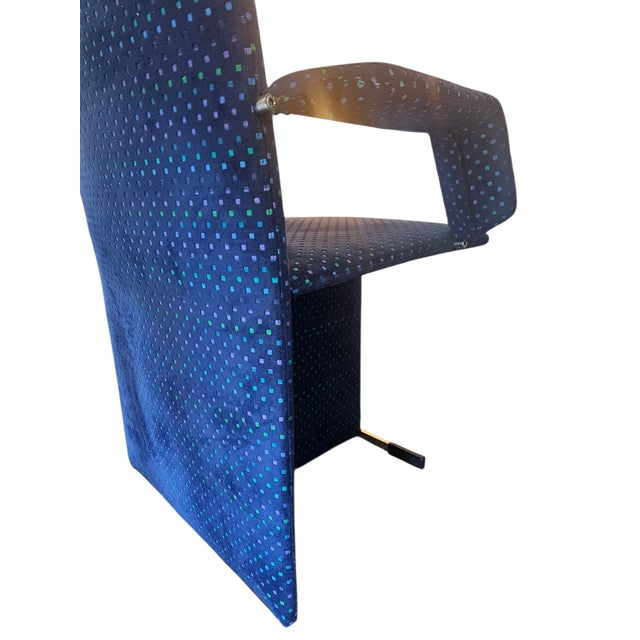 1980s Designer Pair of Chairs by Giorgio Saporiti For Sale - Image 9 of 11