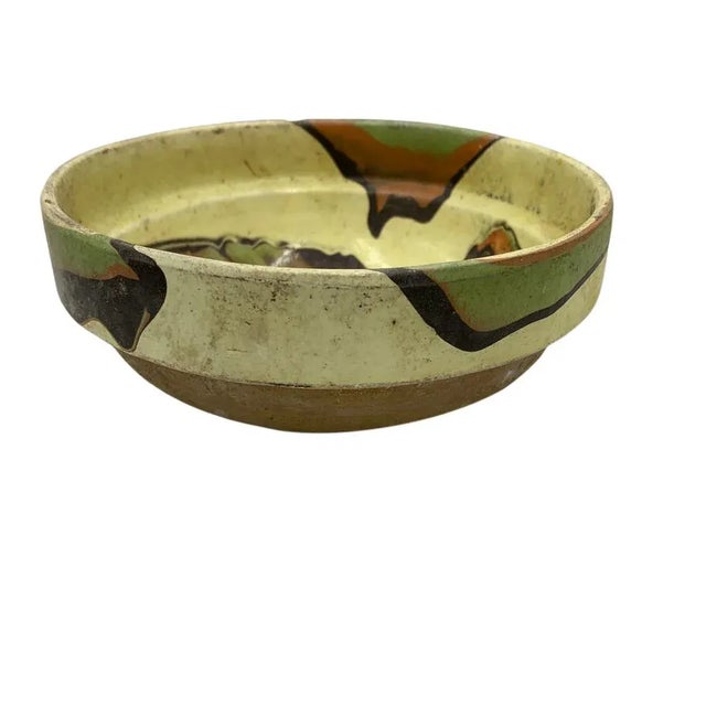 Vintage Hungarian Folk Art Decorative Bowl For Sale In Los Angeles - Image 6 of 6