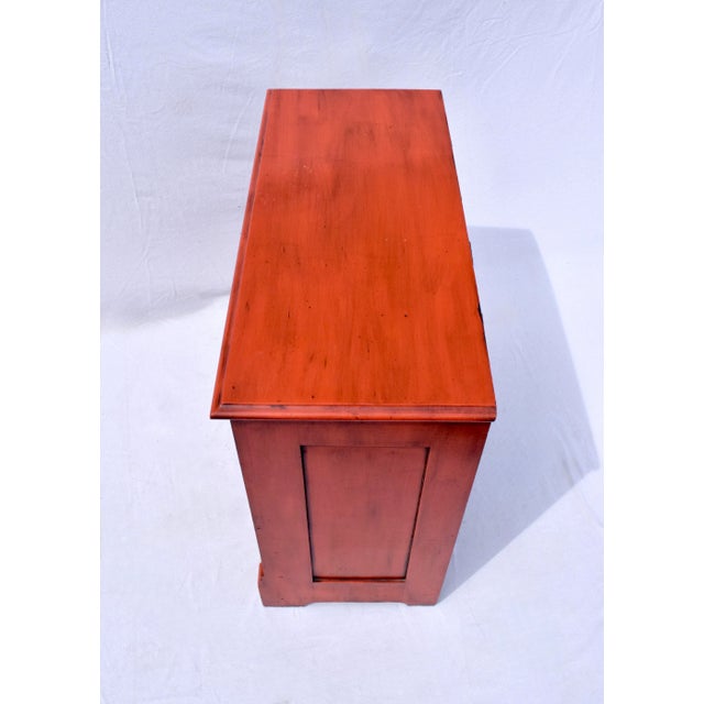 19th C. American Pine Red Cottage Dresser For Sale - Image 11 of 15
