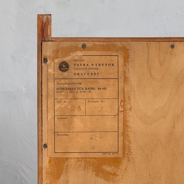 Wood Sideboard by František Jirák for Tatra Nábytok, 1960 For Sale - Image 7 of 13