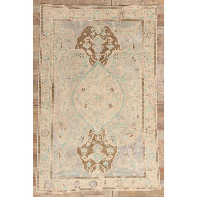 Vintage Turkish Oushak Rug, 05'08 X 08'07 For Sale - Image 10 of 10