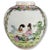 Chinese Chinese Hand Painted Porcelain Famille Rose Ginger Jar For Sale - Image 3 of 13