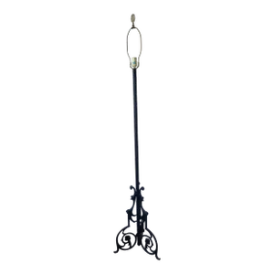 Mid-Century Hollywood Regency Spanish Mediterranean Norman Perry Wrought Iron Floor Lamp