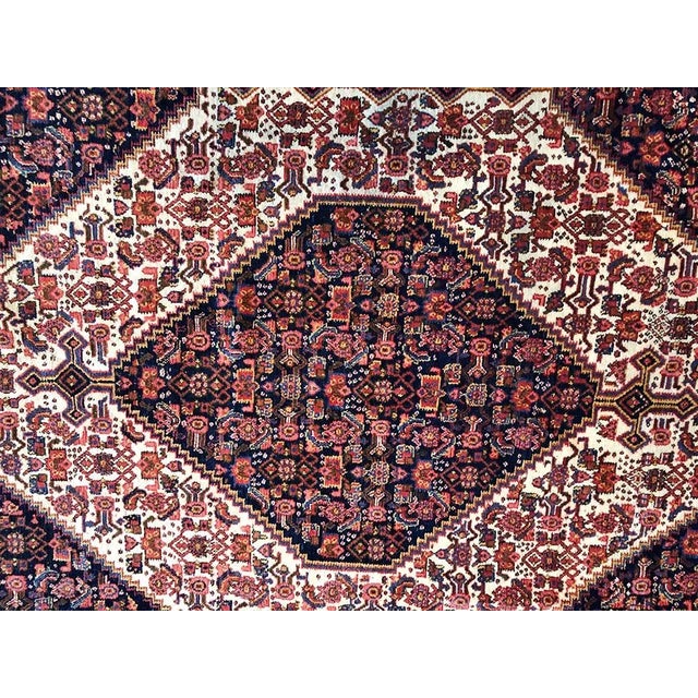 Tribal Antique Primitive & Tribal Persian Seneh Rug For Sale - Image 3 of 9