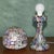 Exquisite Antique Murano Millefiori Italian Glass Mushroom Table Lamps, 1950s, Set of 2 For Sale - Image 9 of 18