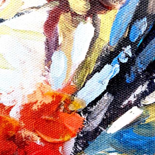 2002 Floral Abstract Giclee Art Print on Canvas For Sale In Palm Springs - Image 6 of 13