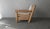 Large Scale Vintage Solid Oak Post Lounge Chair For Sale In Las Vegas - Image 6 of 8
