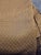 Elegant, soft worsted fabric in black and light brown. Italian geometric woven designer textile. .