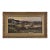 Antique European Oil Painting on Panel, Landscape With Pond and Thatched Farmhouse For Sale