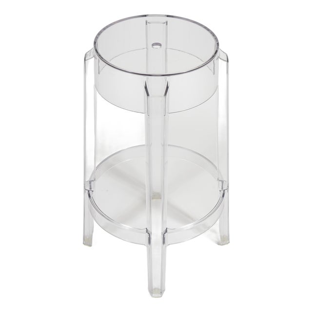 Kartell Charles Ghost Stool by Philippe Starck For Sale