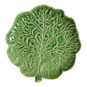 Vintage Bordallo Pinheiro Geranium Leaf Serving Plate