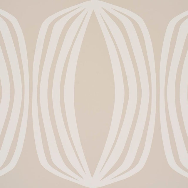 Contemporary SAMPLE - Schumacher Fontana Wallpaper In Birch For Sale - Image 3 of 4