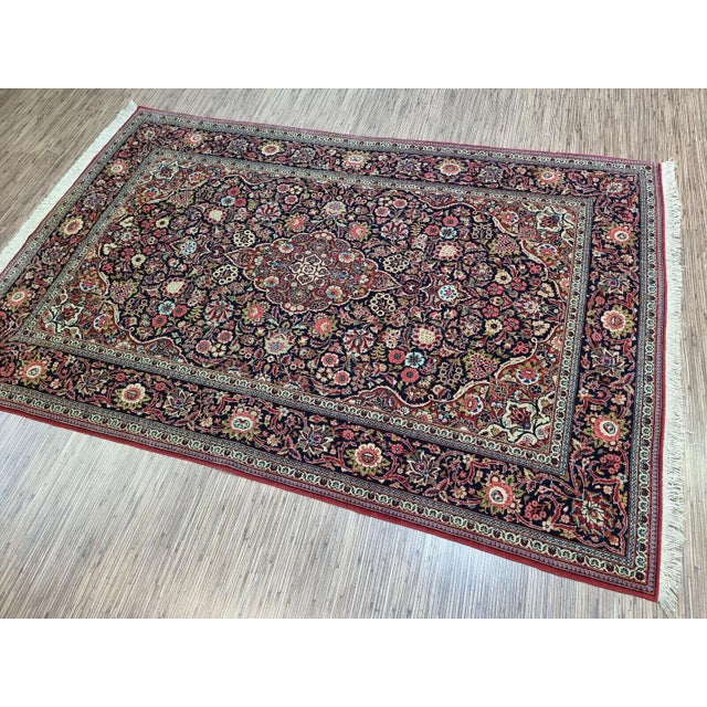 Persian Handmade Antique Persian Style Kashan Rug 4.3' X 6.6', 1920s For Sale - Image 3 of 11