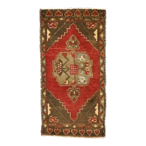 Vintage Turkish Yastik Rug - 01'08 X 03'02