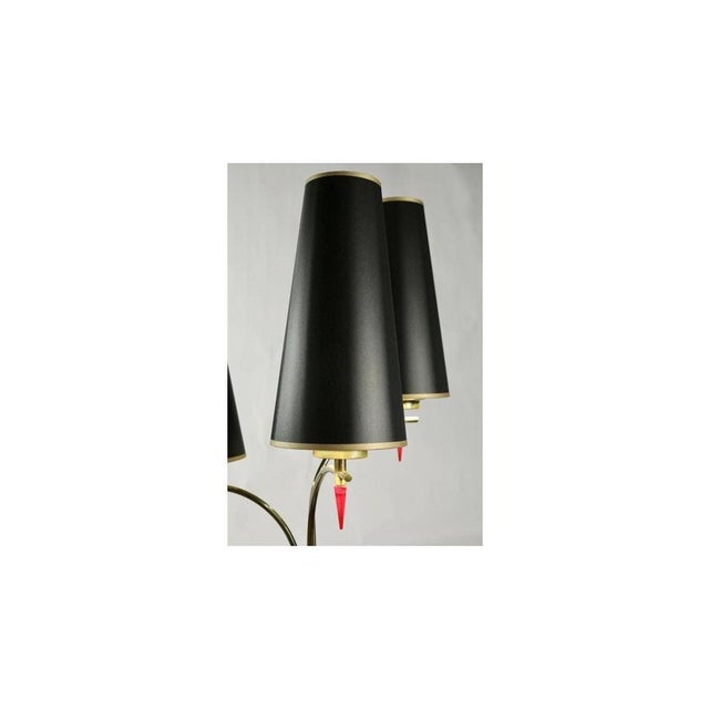 Metal Standing Floor Lamp in Metal and Brass, 1960s For Sale - Image 7 of 9