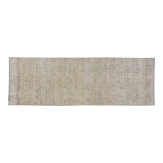 Vintage Malayer Hand Knotted Wool Rug, 3'3"x10'6" For Sale