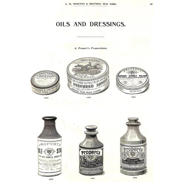 Late 19th Century "Mosemans': Illustrated Guide for Purchasers of Horse Furnishing Goods" 1895 Moseman, c.m. For Sale - Image 5 of 18