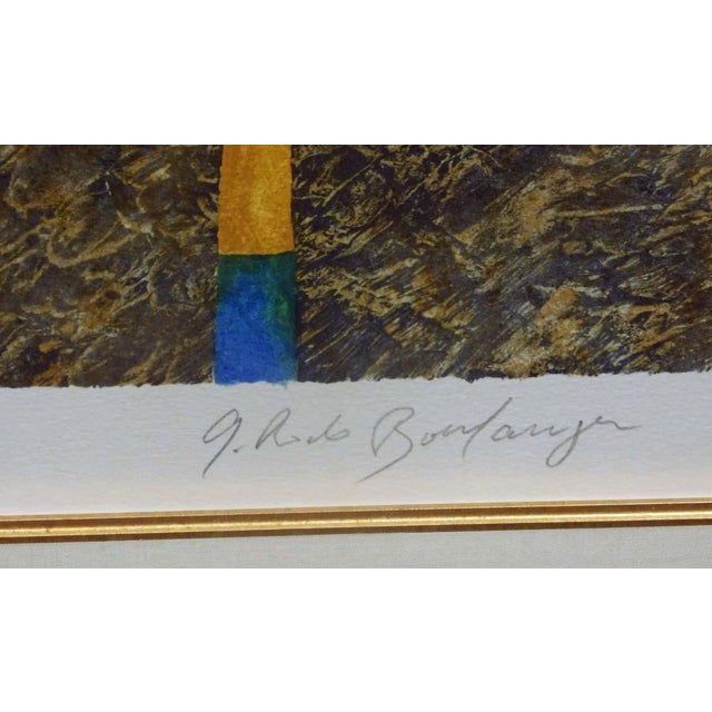 Orange Graciela Rodo Boulanger "Tourne Manege" Hand Signed 155 Custom Frame For Sale - Image 8 of 8