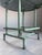 Gio Ponti Green Marble Postmodern Center Table With Teal Steel Base For Sale - Image 4 of 15