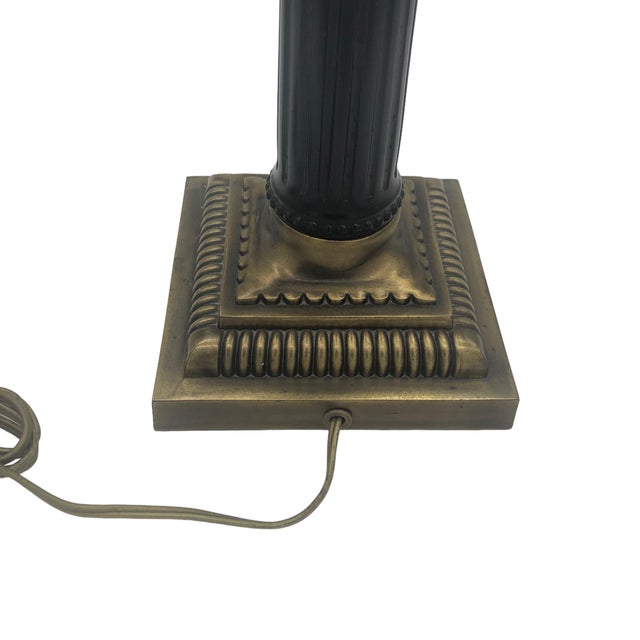 Black Paul Hanson Hollywood Regency Mid-Century Modern Table Lamp, Unmarked - MCM For Sale - Image 8 of 13