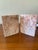 A beautiful pair of vintage Mexican pink onyx bookends, expertly carved from solid natural onyx and polished to a lustrous...
