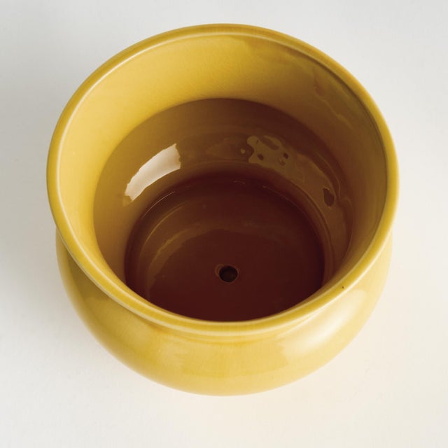 In a traditional English silhouette, this pot has a regal charm. Finished with a rich, yellow reactive glaze, it is a...