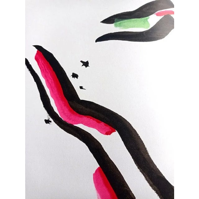 Pierre Tal-Coat, Beautiful Diptych Lithograph, Abstract Composition, specially created for Derriere le Miroir, 1965 56 x...