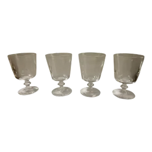 Mid 20th Century Steuben Baluster Water Goblets by George Thompson - Set of 4