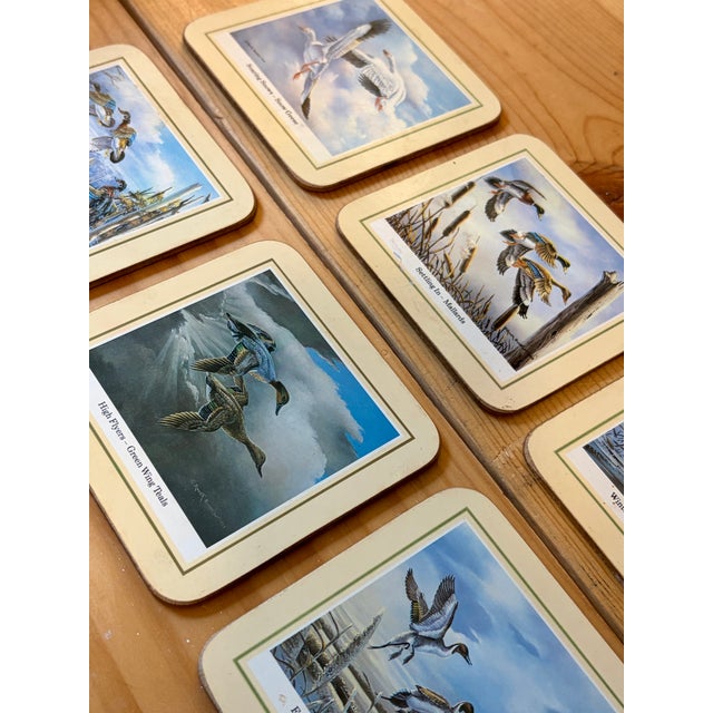 Vintage Traditional Duck Goose Waterfowl Coasters - Sset of 6 For Sale - Image 11 of 11