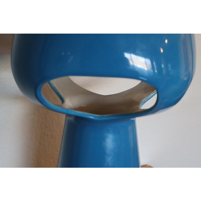 Space Age Ceramic Mushroom Lamp, 1970s For Sale - Image 10 of 16