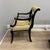 Century Furniture Early 20th Century Regency Black and Gold Open Back Arm Chairs For Sale - Image 4 of 11