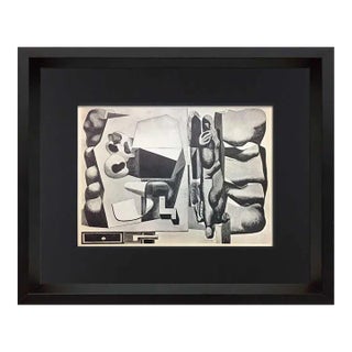 Le Corbusier Lithograph "Harmonic Rhythm Composition" Signed 1931 W/ Frame For Sale