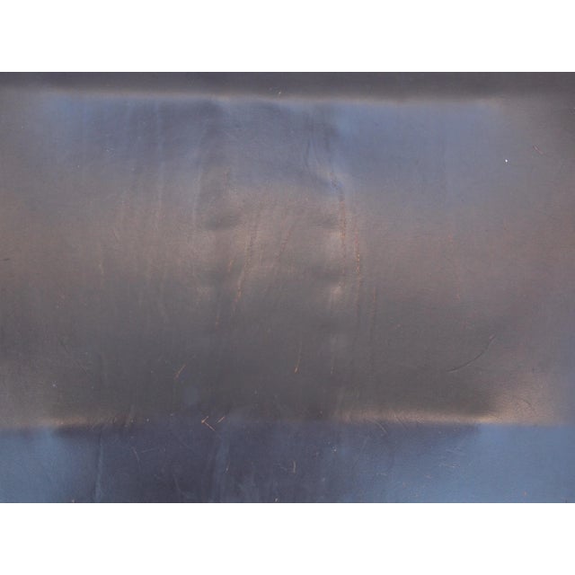 Set of 4 Vintage Knoll Spoleto Side Dining Chair, Chrome + Brown Leather For Sale - Image 9 of 11