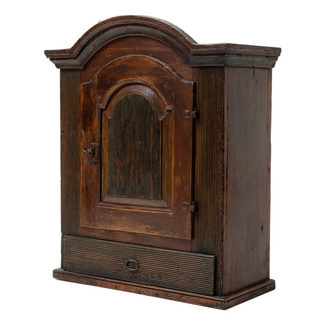 Small Antique Hanging Cabinet, 1700s For Sale